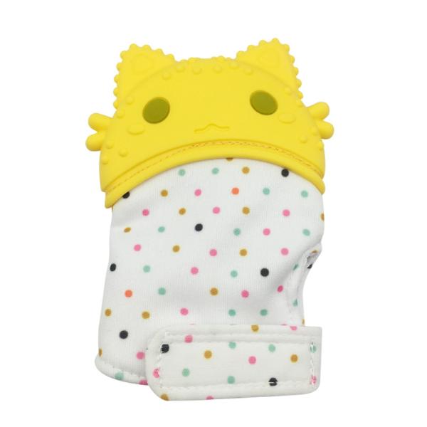 Pastel Beads Baby's Hand Self-Soothing Pain Relief Hygienic Chewable Newborn Nursing Mitt Teething Mitten Teether