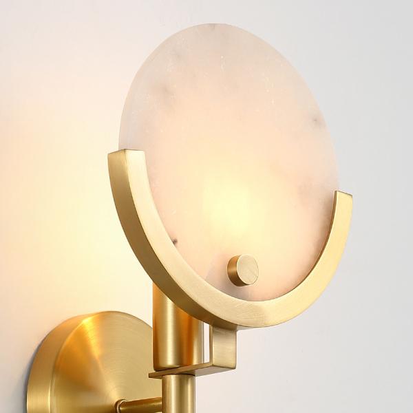 Art Deco Gold Led Wall Lamp Parlor Wall Sconce Bedroom Bedside Aisle Balcony Wall Lights (WH-OR-239)