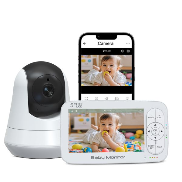 Wi-Fi Baby Monitor with Mobile App Support Eco Mode and 1-Year Warranty for Remote Infant Monitoring