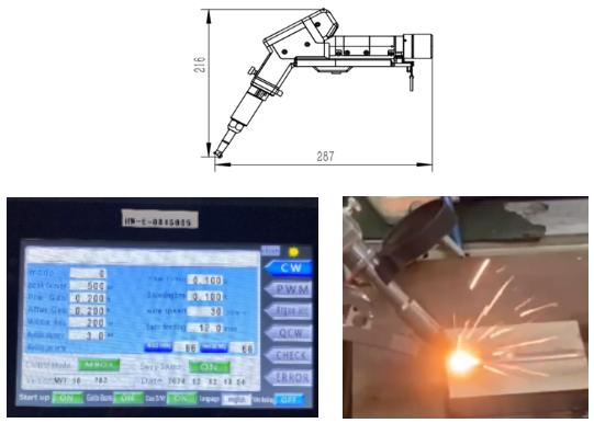 2000W Handheld Single Motor Laser Welding Machine for Welding Aluminum and Carbon Steel