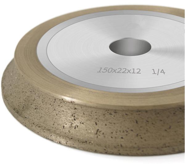 1/4 Arc Shape Sintered Metal Bonded Diamond Grinding Wheels Stable Performance