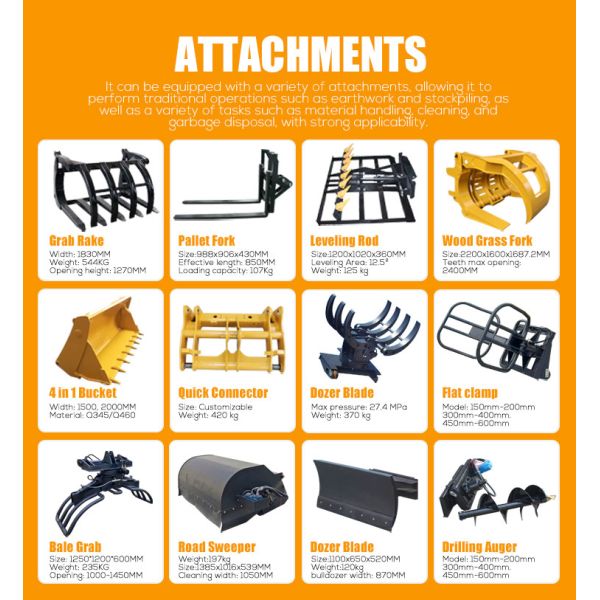 3 Ton Wheel Telescopic Front End Loader 3000 kg Mini Wheel Loader