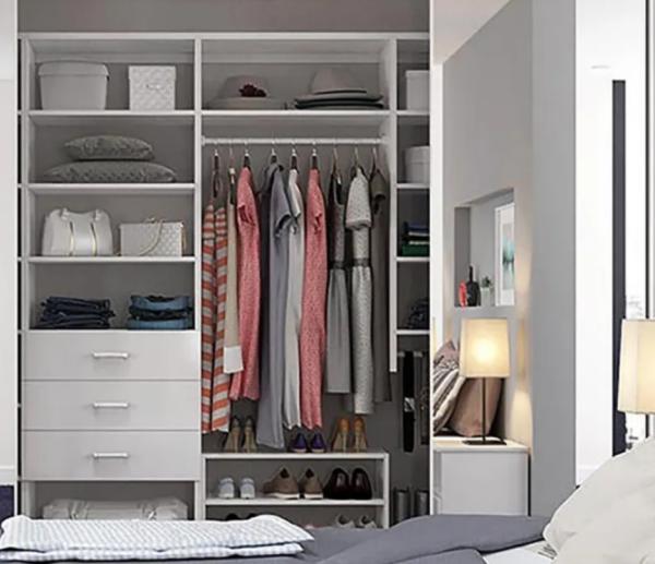 Customized Clothing Storage Wardrobes With Adjustable Shelves No Smell