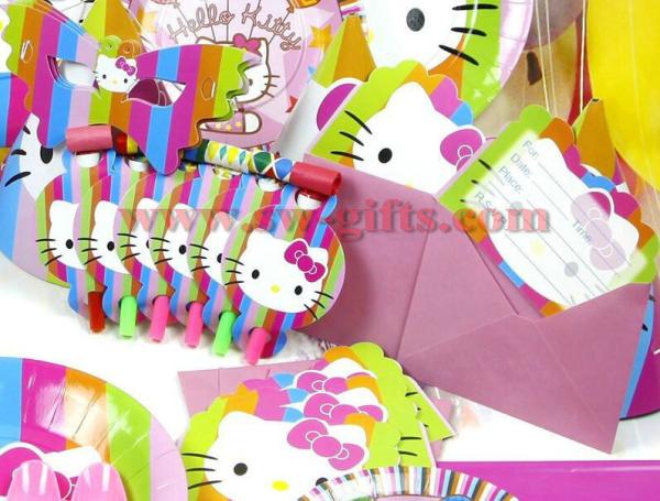 Kids Birthday Party Decoration Set Birthday Hello Kitty Theme Party Supplies Baby Birthday Party Pack