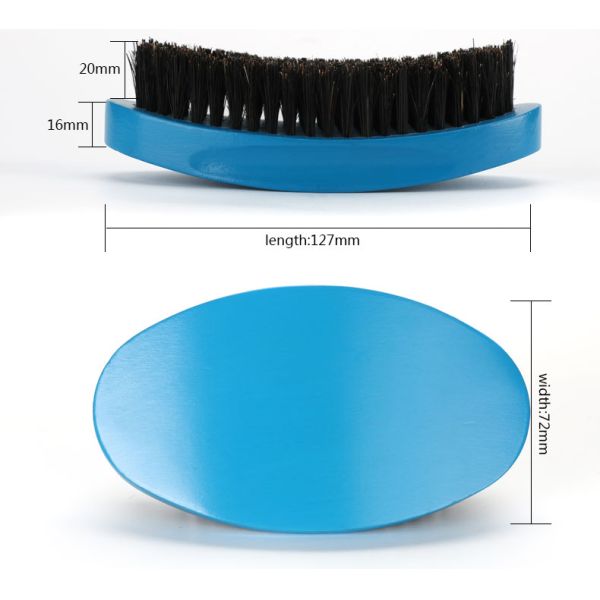Abeis Синяя волна щетка Мягкая средняя свинья щетка Для волос Борода Усы Уборка