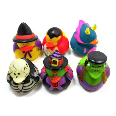 Duck Shape Rubber Bath Toys Police Floating Bath Safe Rubber Duck Soft Feeling