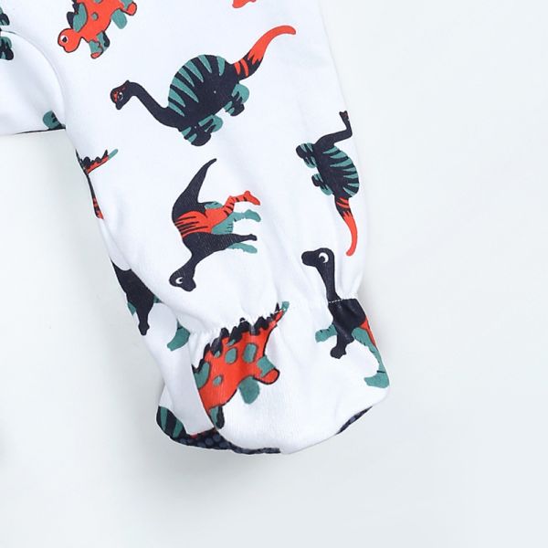 Boys' And Girls' Newborn Footed Rompers Zip Front Non-Slip