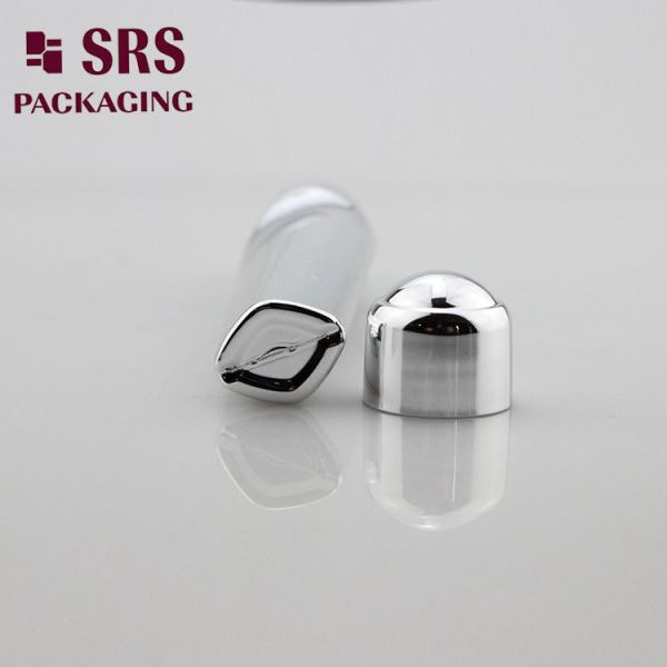 SRS packaging empty plastic silver color 15ml PETG roll on bottle
