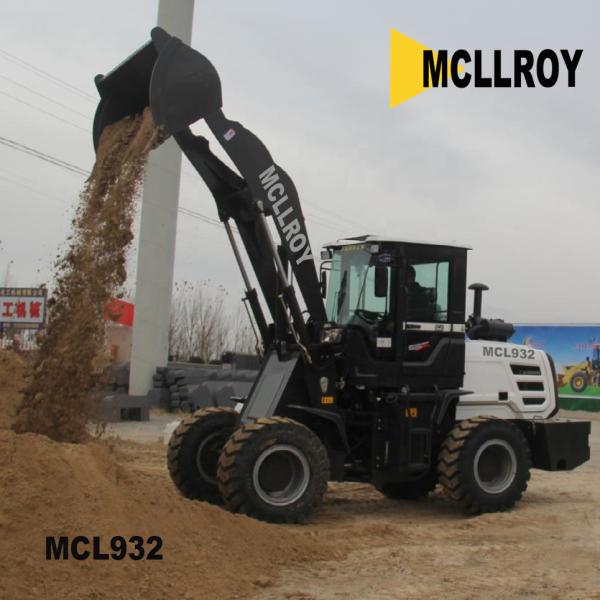 Mini Front End 4 Wheel Drive Loader 28 Km/H Speed 3200mm Dump Height