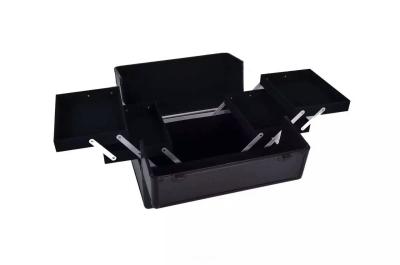Multiple Colour Makeup Train Case Plastic Handle Beauty Case Four Trays For Women
