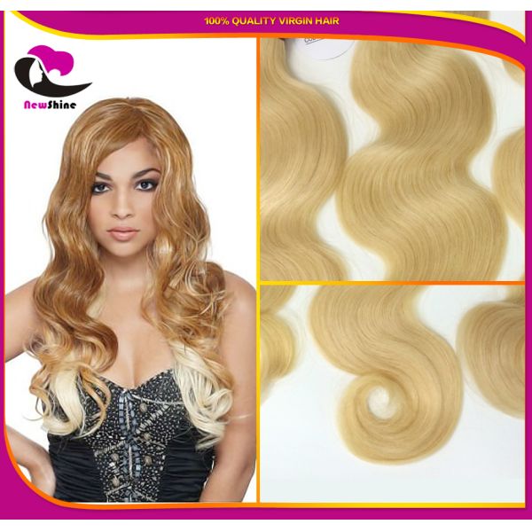 Free Shipping Popular Blonde 613# 10A Grades 100% Virgin Peruvian Hair Body Wave With Lace Closures 10inch-30inches
