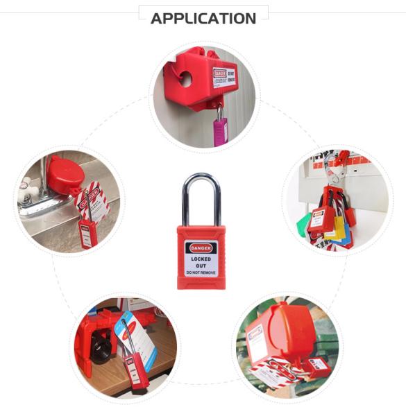 BOSHI Bd-G11 High Quality Short Shackle 38Mm Nylon Safety Padlock