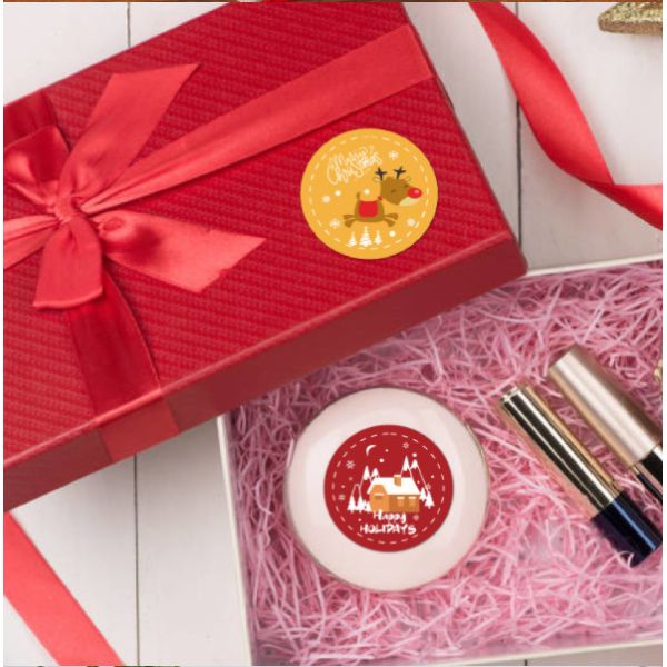 Стикеры винила веселого рождества PVC крена ярлыка цвета Pantone липкие