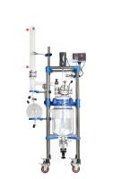arme semi-automatique en verre revêtue de réacteur du laboratoire 50L pour l'usage chimique