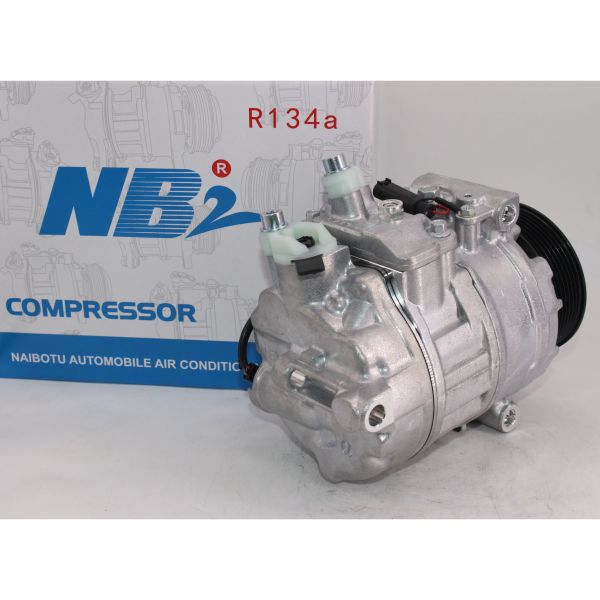 OE A0022305811 12Volt R134a Car Air Conditioner Compressor for Mercedes-Benz-Hollow Piston Variable Displacement New