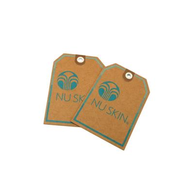 Eyelet Hole Punch Cotton String 4C Offset Printing Kraft Paper Hang Tags