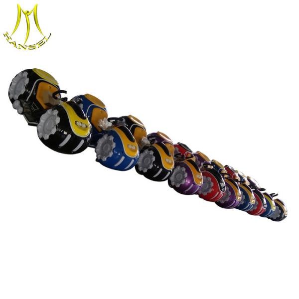Hansel cheap Indoor motor ride amusement park equipment 2 seats kids rides motorcycle