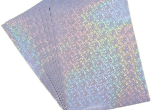 Hot Sell A4 Size Self-adhesive Transparent Holographic Cold Lamination Film with Liner Holographic Stickers Smooth and Glossy