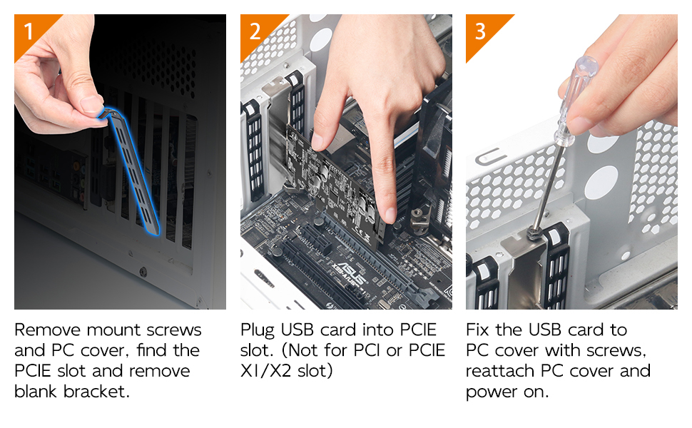 10Gbps PCIe USB C Expansion Card Dual Port Type C PCI Express X4 Card