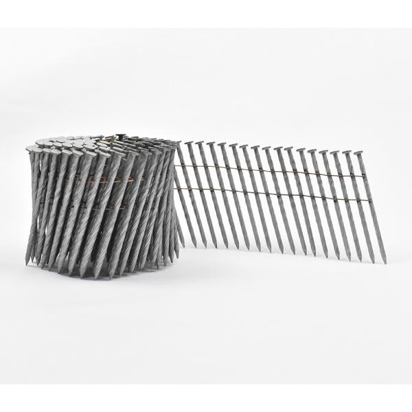 2.5mm*63mm Flat Head Hot Dipped Coil Nails Screw Shank Coil Siding Nails