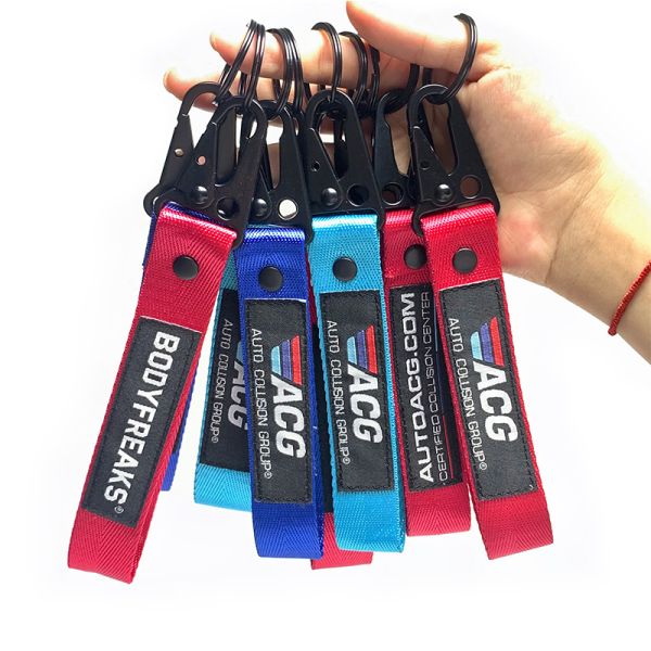 Custom logo silkscreen printed polyester lanyard neck straps perfect for keychains.