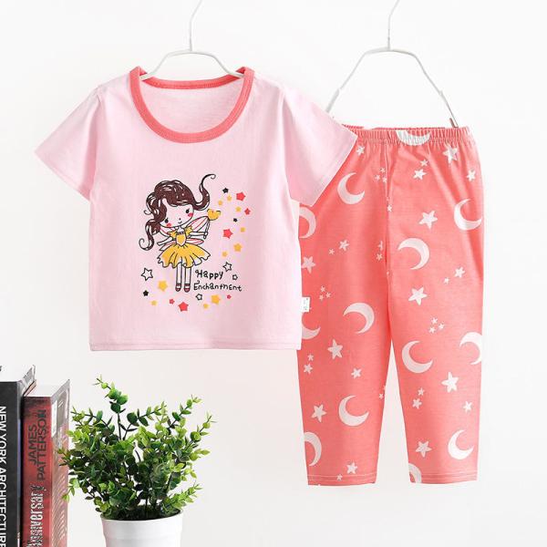 Children'S Outfit Sets Cotton Children Boutique Printing Sets Kids Pure Cotton Suit