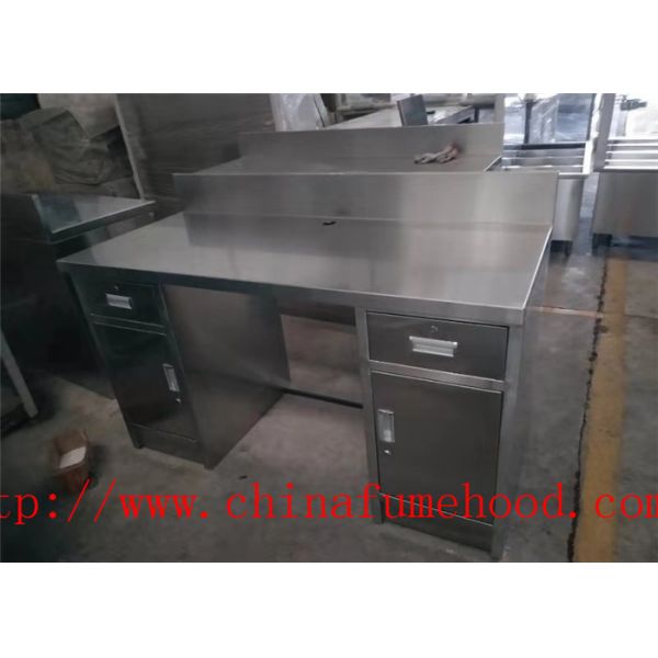 Customized Made Size Original Metal Color Lab Bench Furniture Stainless Steel Lab Furniture for  Hospital Laboratory