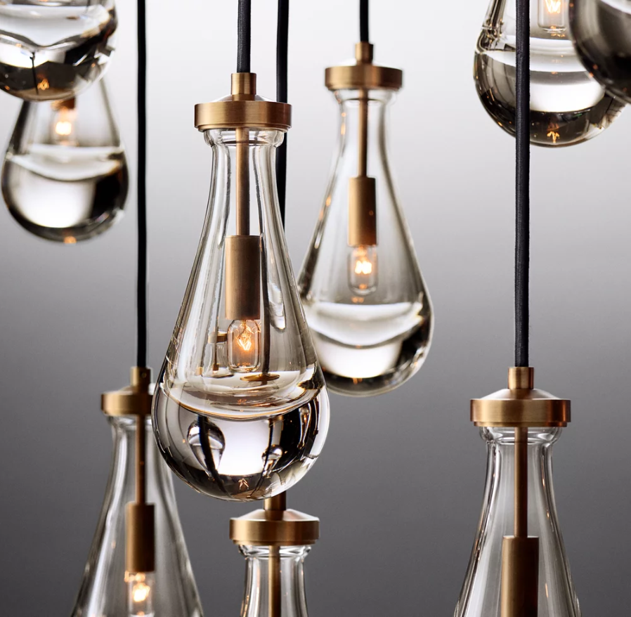 Гостиная Современный Дождь Круглый Винтажный Фермерский Дом Люстра 47'