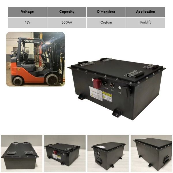 Customizable 3ton Forklift Lithium Battery 210ah 500ah 24v Forklift Battery