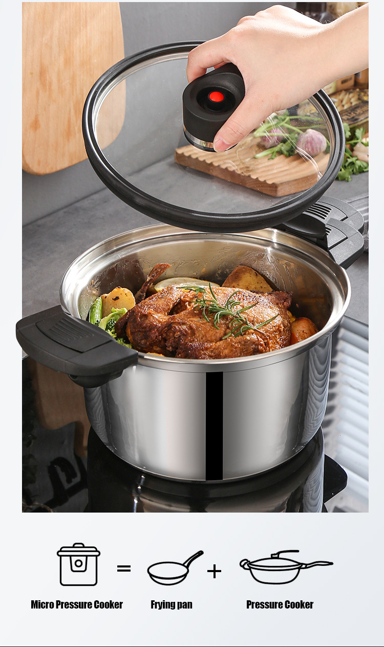 Изготовленная на заказ герметическая электрическая кастрюля нержавеющей стали 304 герметической электрической кастрюли 24cm кухни