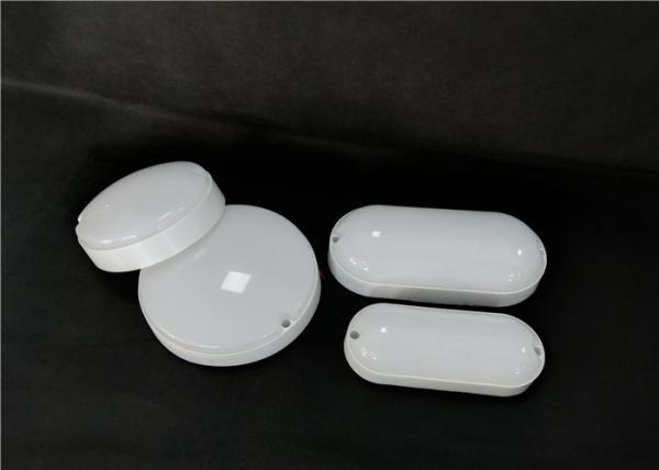 12 W Circular Plastic Small Bulkhead Light  6000K Dustproof For Patio