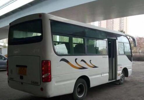 19 Seater Mini Buses Used Coach Bus Euro IV Diesel Engine Dongfeng Brand