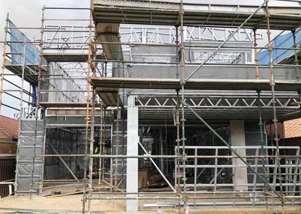 Construção de estruturas de aço leve pré-fabricadas Construção de casas de aço resistentes a terremotos Construção de casas residenciais de aço