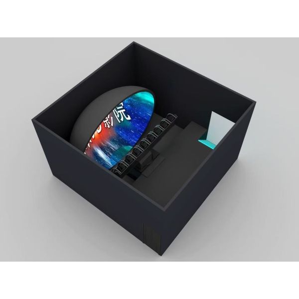 VR Dome Cinema with Surround Sound Dynamic Platform and Modular Design for Immersive Experience