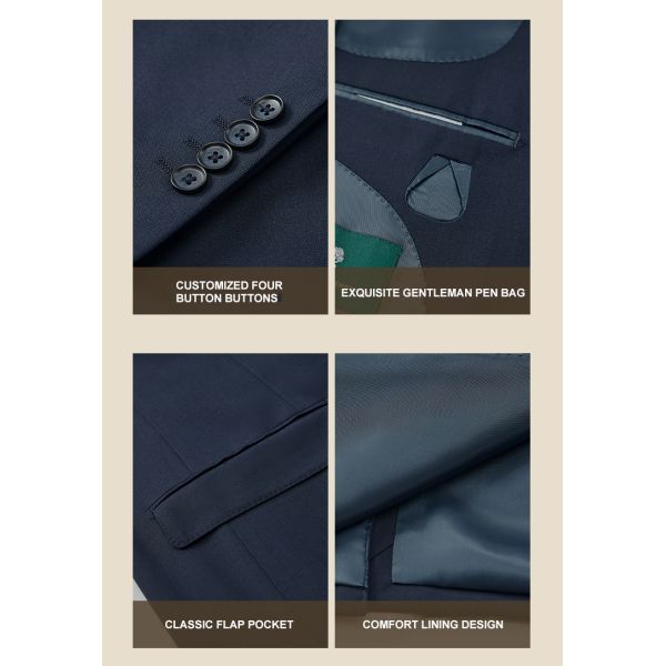 Professional Korean Style Men's Suit Perfect for Business Meetings and Formal Events