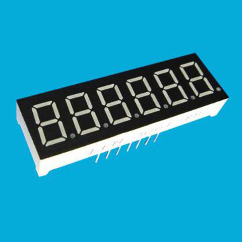 0,36-дюймовый цифровой дисплей 6 СИД сегмент числа 7 для индикаторов