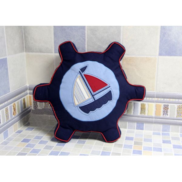 Patchwork Personalized Fashion Gifts Cotton Navy / White Embroidered Patchwork Rudder