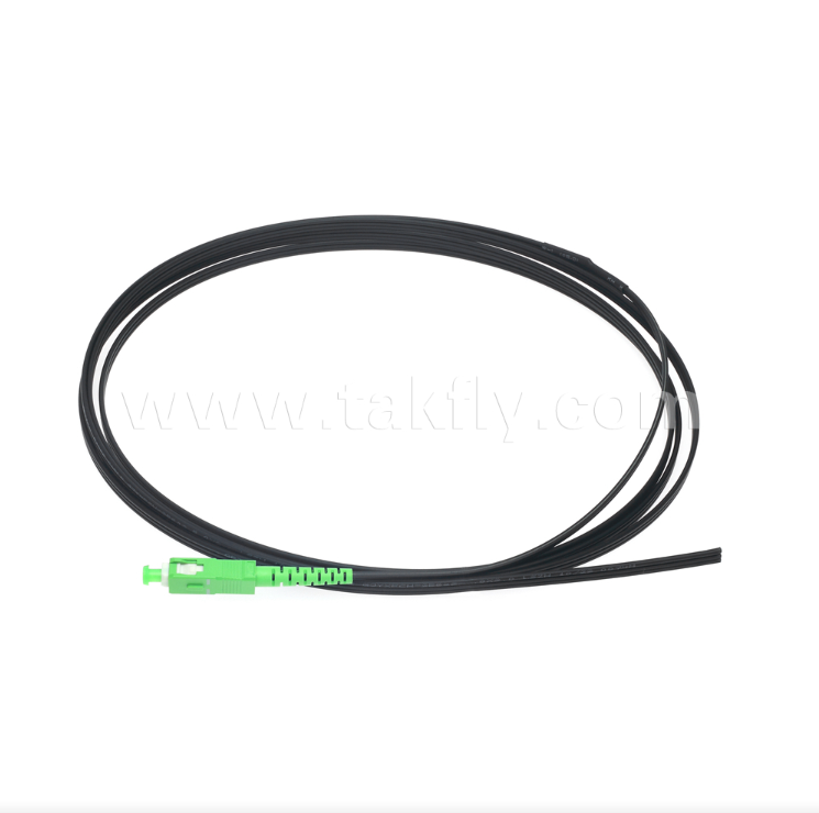 SC/APC FTTH Outdoor Flat Drop Pigtail – Simplex, Pre-connectorized, Anti‑Vibration Design for Fast Field Deployment