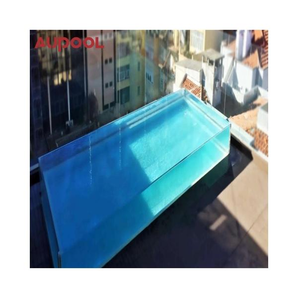 Panneaux de verre de piscine à haute transmission lumineuse pour la sécurité au sol extérieure personnalisée