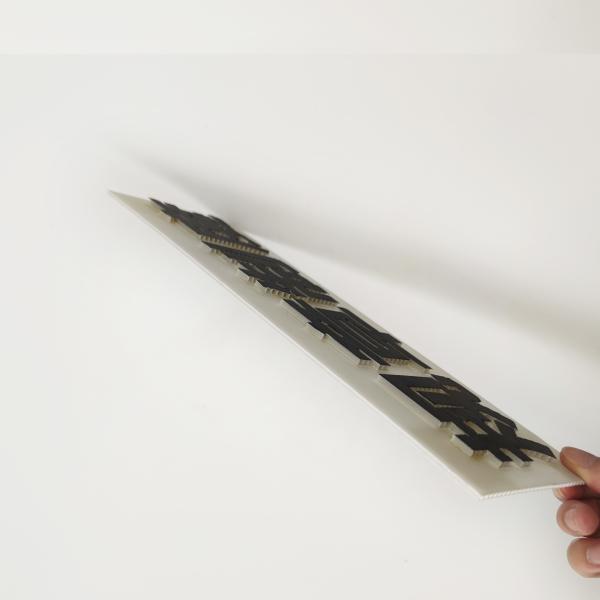 SGS Small Advertising Corrugated Plastic Sign 400g/Sqm Thickness 2mm