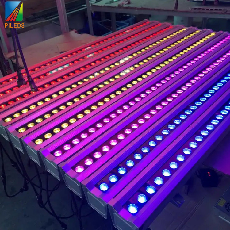RGB RGBW светодиодные стеновые моющие лампы наружные DMX512 для строительства