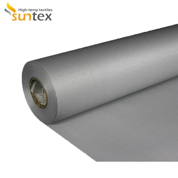 Heat Insulating Fire Protective Fiberglass Cloth, 460g/m² PU Coated