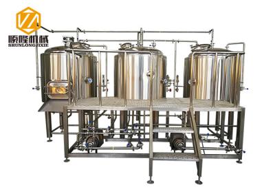 Stainless Steel 3 Vessles 500L Mini Brewery With 8 Fermentation Tanks