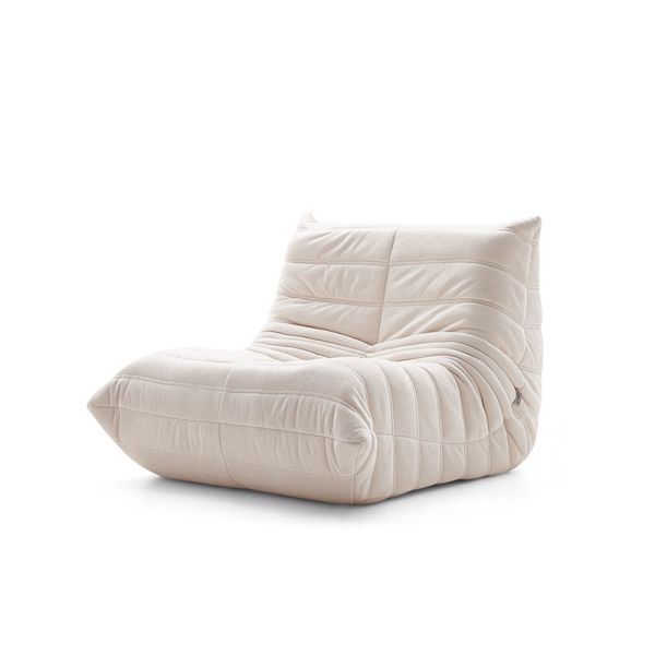 High Quality Compressed Sofa Corduroy Fabric Single Sofa Segmented Lounge Chair for Bedrooms
