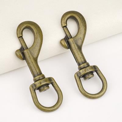 1/2 Snap Hook Bag 13mm Glossy Antique Brass Swivel Hook for Bag Strap Purse Hardware