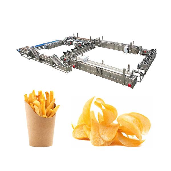 50-500 kg/h Máquina automática de pelar batatas Cortadora de batatas fritas e cortadora de batatas fritas
