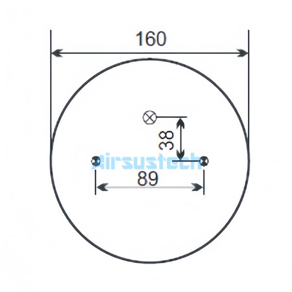 Contitech FS 200-10 1/4 In. NPT Single Air Actuator for Pneumatic Applications