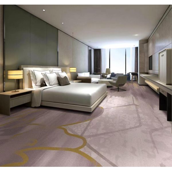 Commercial Flooring Fire Proof Wilton Carpet with Modern Style Solution Provider