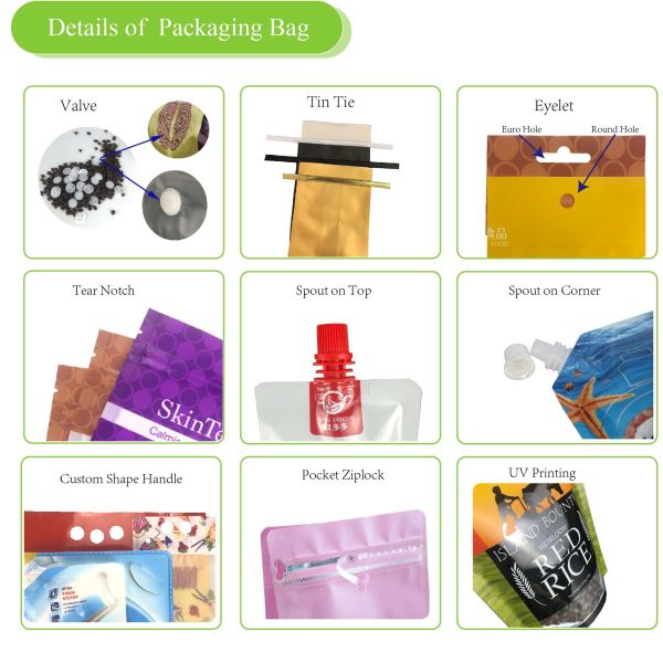 Food Grade Aluminum Foil Coffee Sachet Bag Flat Bottom 300 Micron With Zipper Valve