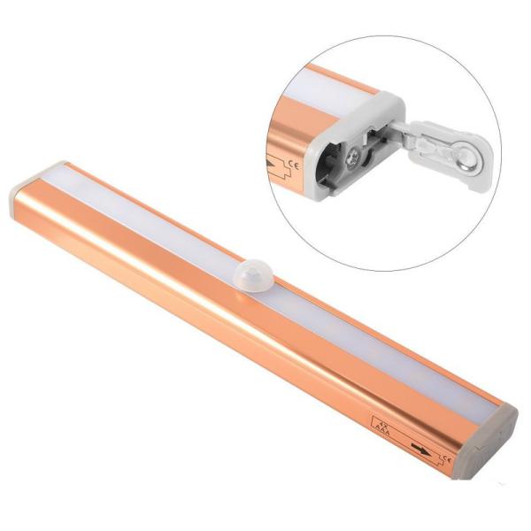 10 LED Rechargeable PIR Motion Sensor Night Light Closet Wardrobe Lamp